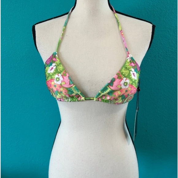 Wildfox | Floral Halter Bikini Top - Picture 2 of 6